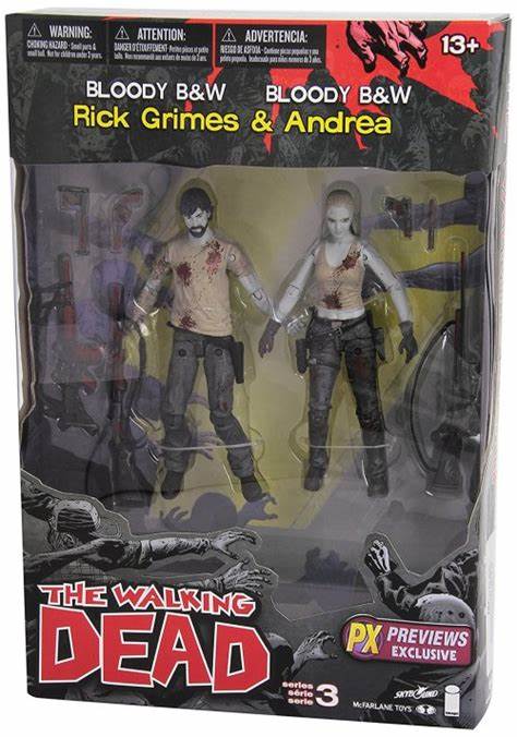 Walking Dead Series 3 Previews Exclusive Rick & Andrea 2 pack