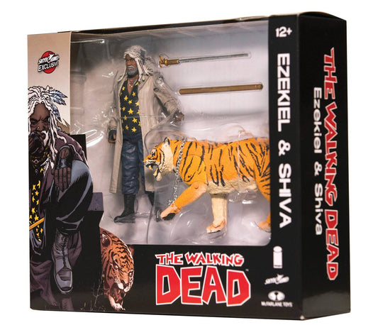 WALKING DEAD EZEKIEL & SHIVA ALL OUT WAR AF 2-PACK (COLOR)