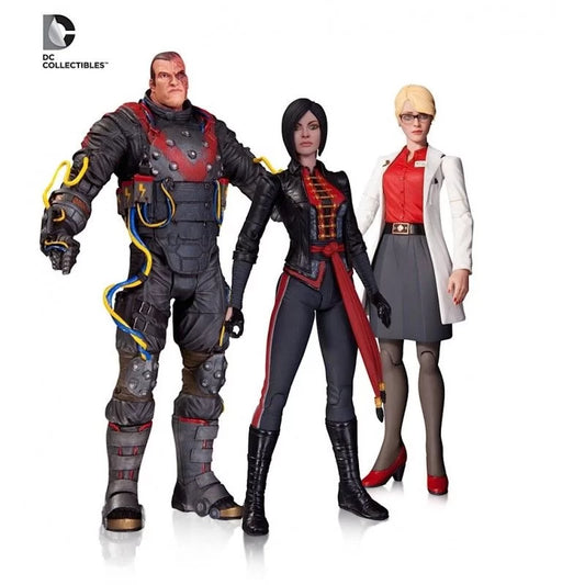 Batman Arkham Origins Dr. Harleen Quinzel, Electrocutioner & Lady Shiva 3 pack