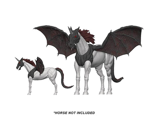 MIGHTY STEEDS DARK PEGASUS AND UNICORN CREATURE KIT