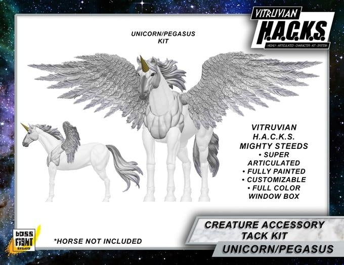 MIGHTY STEEDS BRIGHT PEGASUS AND UNICORN CREATURE KIT