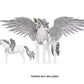 MIGHTY STEEDS BRIGHT PEGASUS AND UNICORN CREATURE KIT